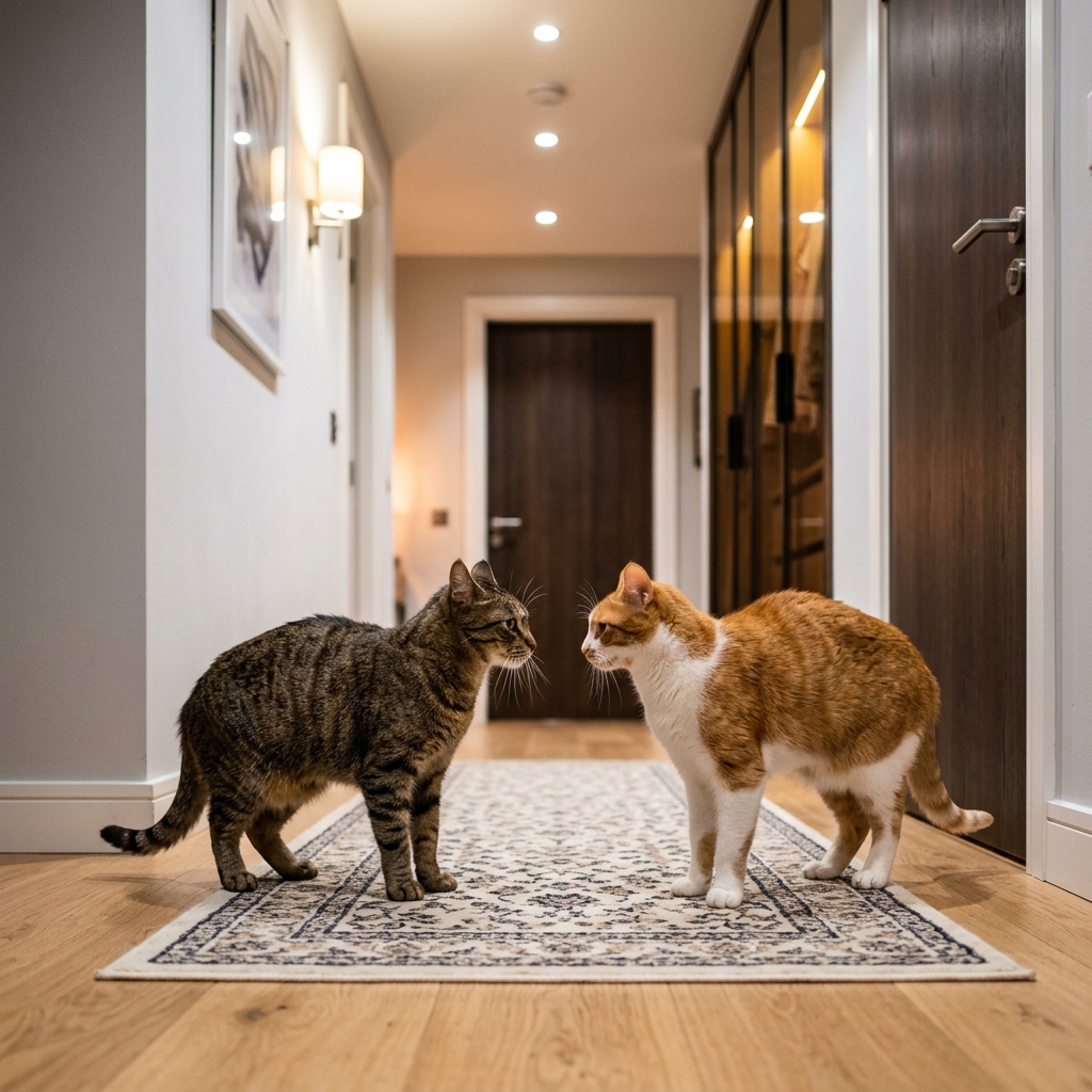Gatos activos en la madrugada